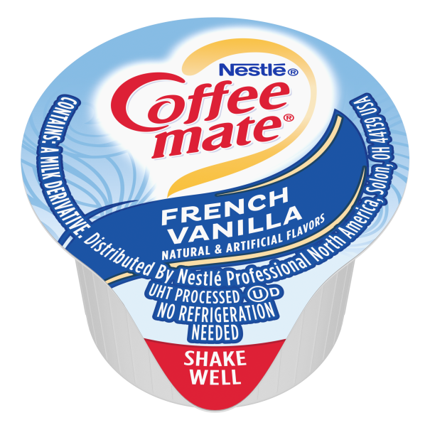 Coffee mate French Vanilla Liquid Creamer Singles 0.375 Fl Oz (Pack of 108)